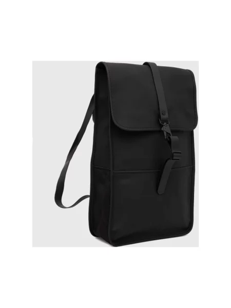 Rains Backpack Black Unisex Plecaki i torby Rains Size: One size czarny