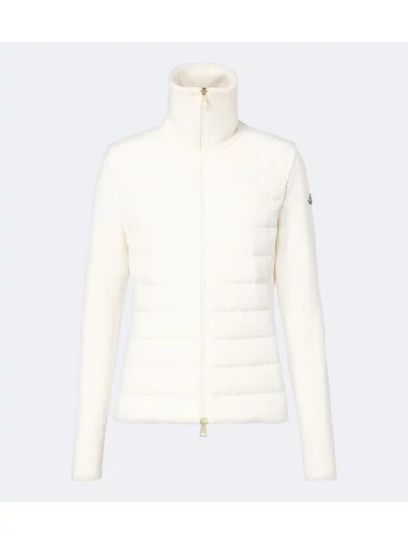 Cardigan Moncler de lână bej