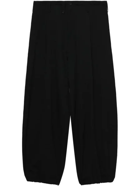 Pantaloni Yohji Yamamoto de lână negru