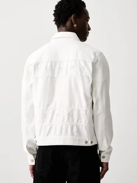 Tommy Jeans kurtka jeansowa biała