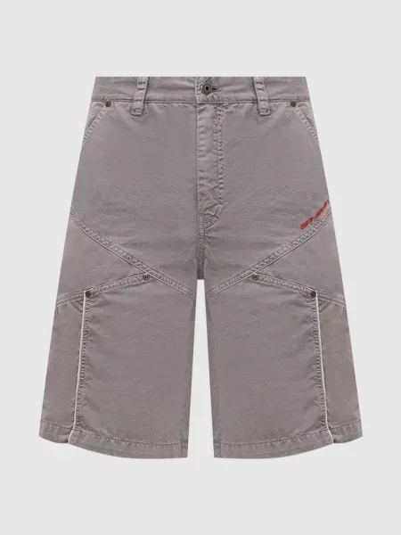 Шорти з вишивкою логотипа Off-white сірі