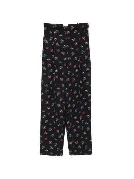 Pantaloni N°21 cu model floral cu imagine negru