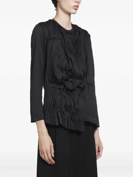Top Comme Des Garçons drapat negru