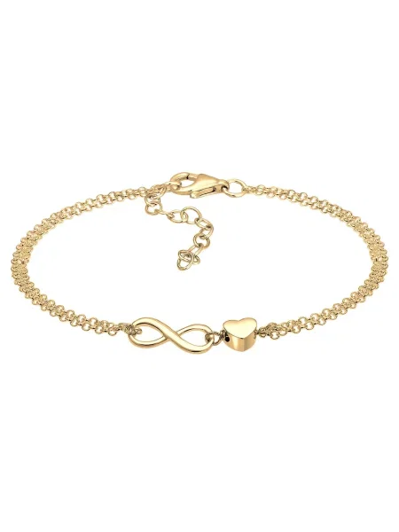 ELLI Zapestnica Herz' zlata