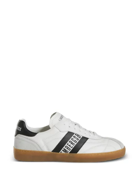 Sneakerși Bikkembergs cu imagine alb