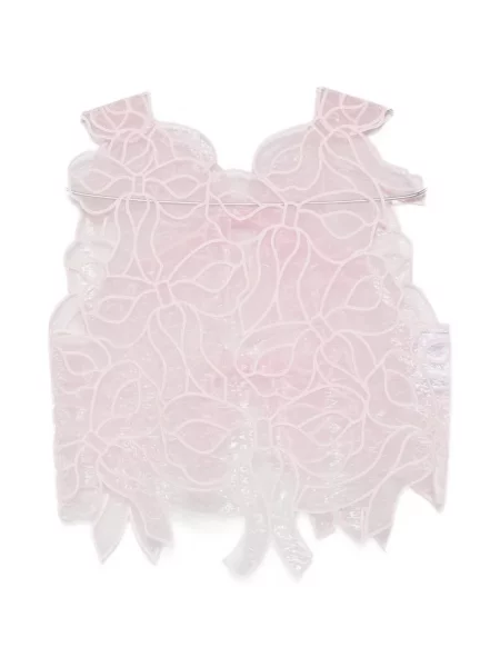 Top Cecilie Bahnsen cu broderie roz
