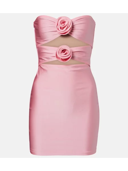 Rochie Adriana Degreas cu model floral roz