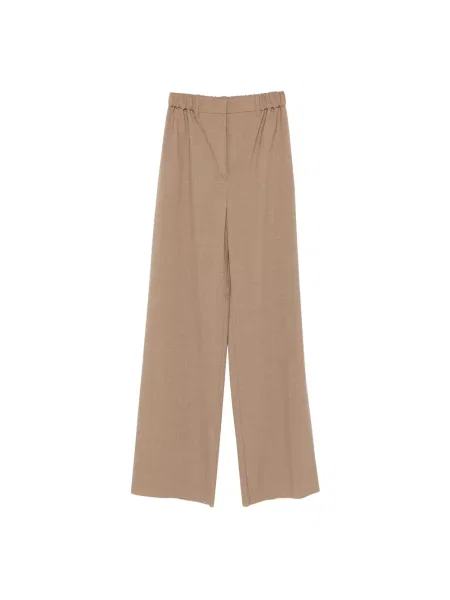 Spodnie Max Mara wełniane brązowe