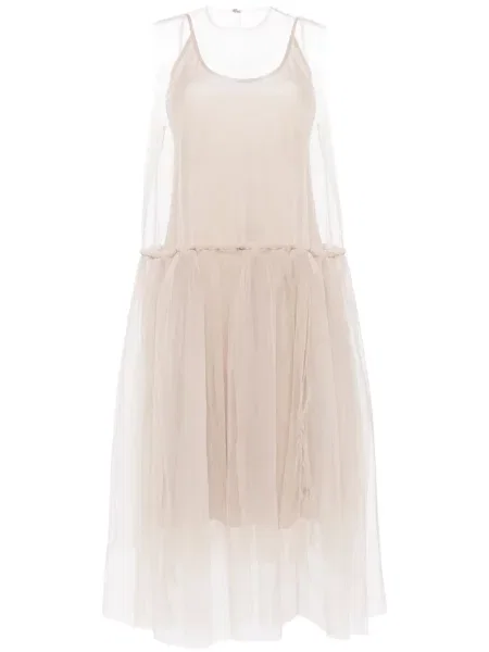 Rochie Jnby din tul de costum gri