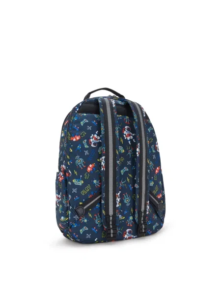 KIPLING Batoh Seoul Lap námornícka / kráľovská / tmavožltá / svetlosivá modrá