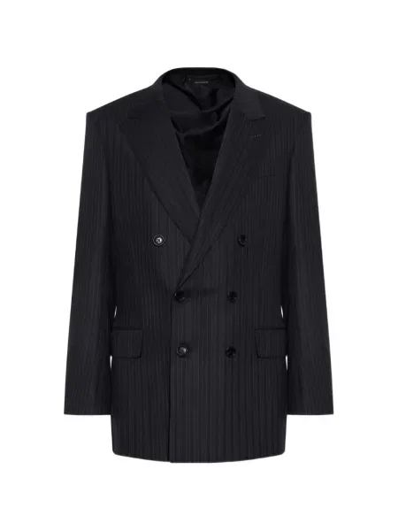 Sacou Tom Ford cu două rânduri de nasturi albastru