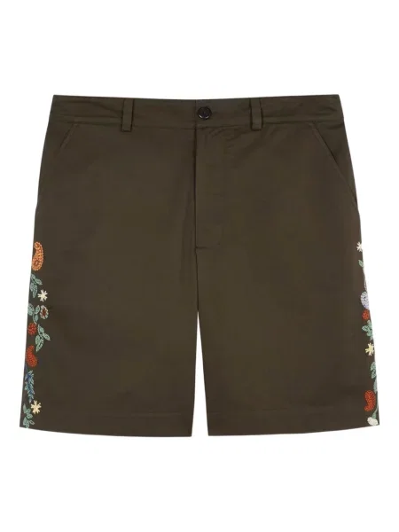 Pantaloni scurți Paul Smith cu broderie verde