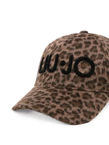 Șapcă Liu Jo cu imagine cu model leopard maro