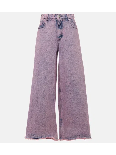 Blugi Marni cu talie înaltă roz