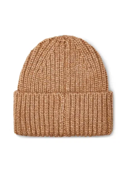 UGG czapka beanie z dodatkiem wełny brązowa