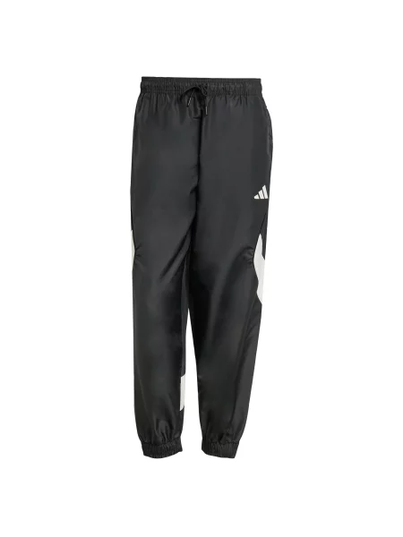 ADIDAS SPORTSWEAR Pantaloni sport Stadium negru alb