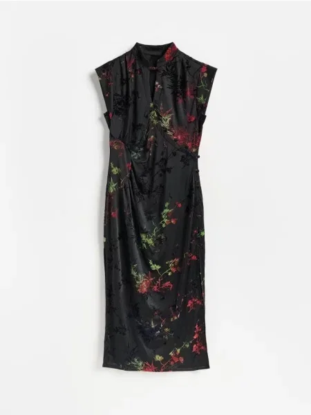 Reserved Rochie midi cu model negru