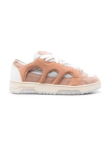 Sneakersy Santha skórzane brązowe