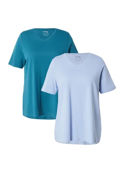 Ulla Popken Tricou deschis / verde petrol albastru