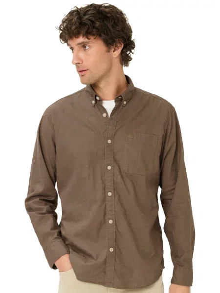 Лляна Сорочка повсякденна Camel Active Shirts sleeves коричневий