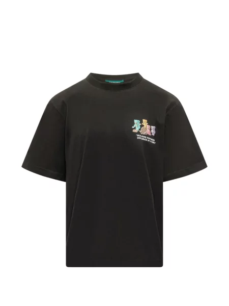 Tricou Barrow cu imagine cu decolteu rotund negru