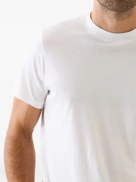 Tricou Patrick Assaraf cu decolteu rotund alb