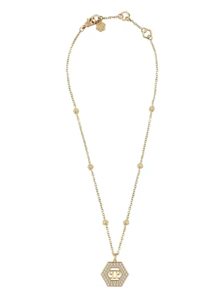 Colier Philipp Plein de cristal auriu