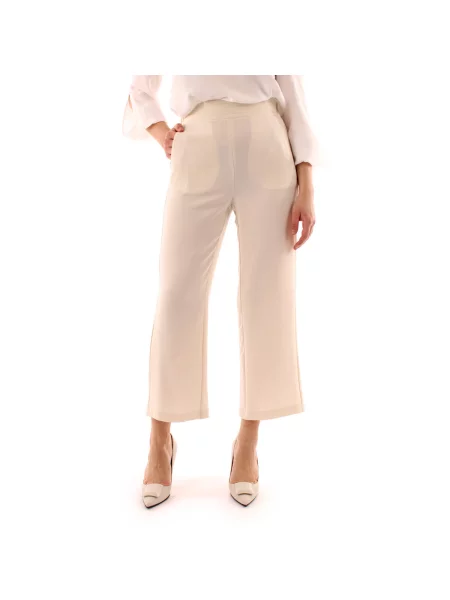 Pantaloni Emme Marella alb