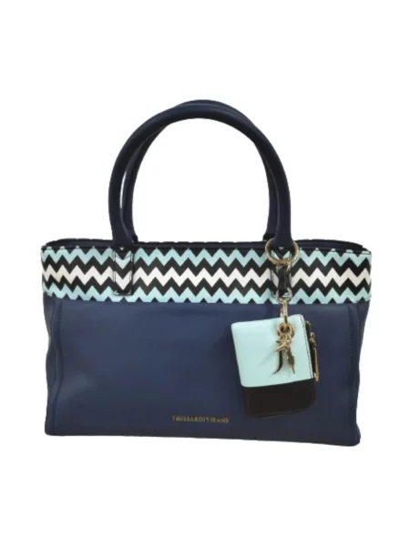 Shopperka Trussardi niebieska