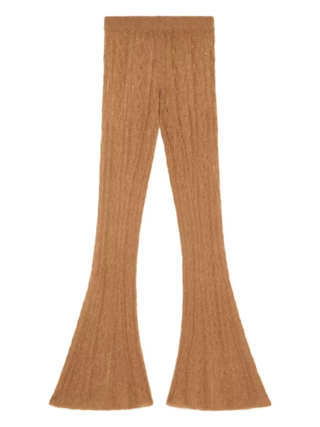 Pantaloni Alanui tricotate maro