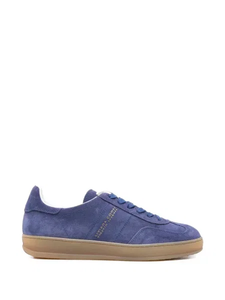 Sneakerși Liviana Conti din piele de căprioară cu imagine albastru