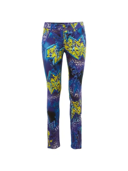 Blugi skinny Versace Jeans Couture cu imagine skinny fit albastru