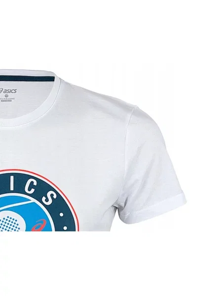 T-shirt sportowy Asics PADEL SS GRAPHIC TEE biała