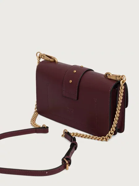 Torebka crossbody Pinko skórzana czerwona