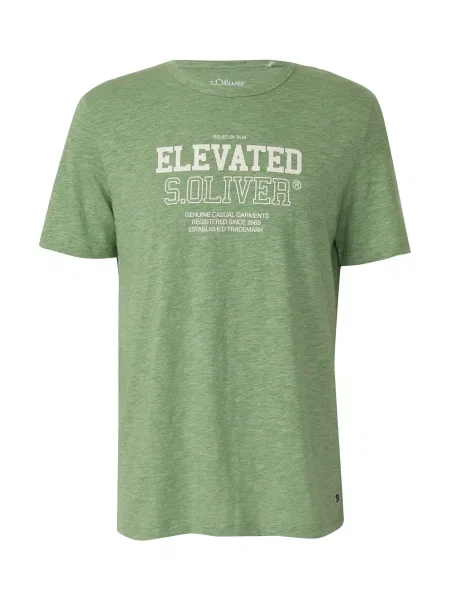 S.Oliver Tricou verde alb
