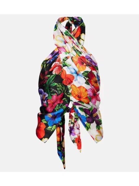 Top Dolce&gabbana de mătase cu model floral