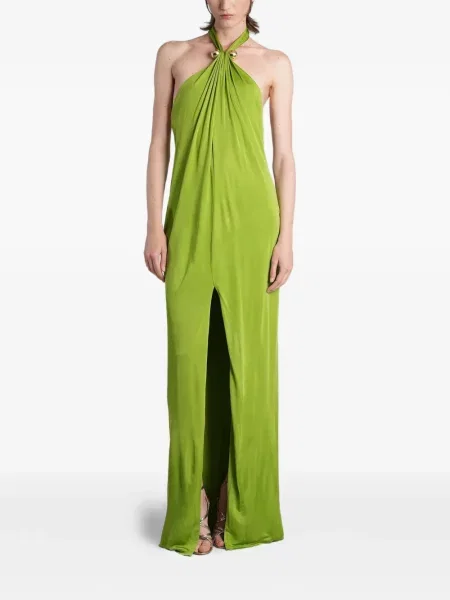 Halter nyakú maxi ruha Retrofete zöld