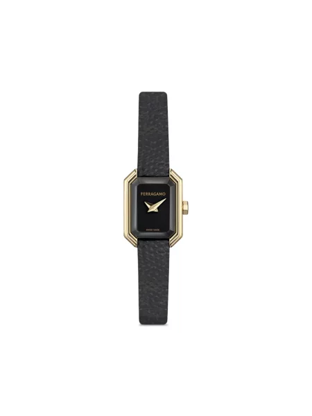 Ceas Ferragamo de cristal negru