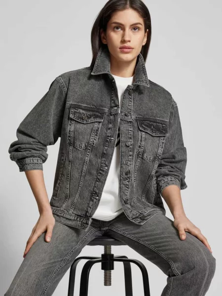 Kurtka jeansowa Anine Bing w kolorze melanż casual szara
