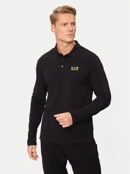 Emporio Armani Polo marškinėliai PJVQZ Regular Fit juoda