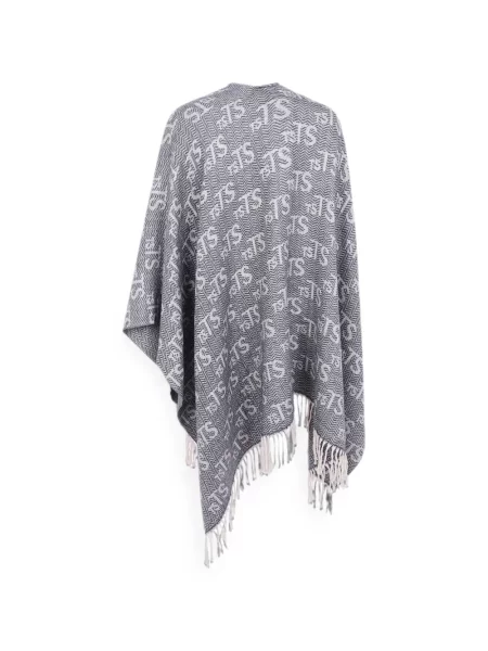 Fular Twinset din jacard negru