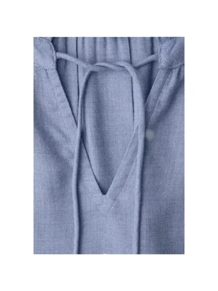 Bluză Street One cu volane melange streetstyle albastru