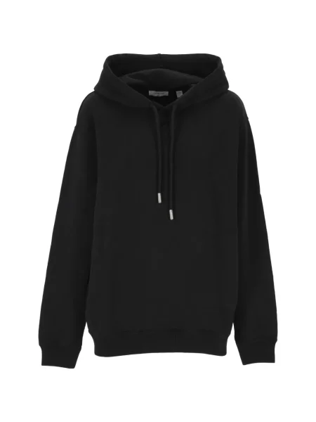 Hanorac cu glugă Off-white cu broderie cu cordon alb