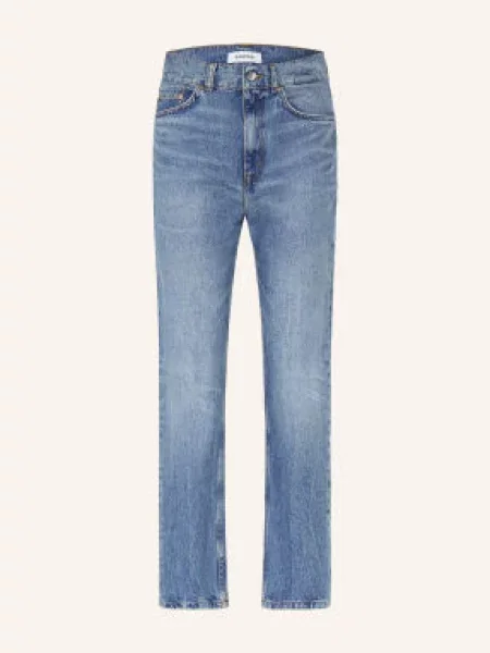 Sandro Jeansy Straight blau niebieskie