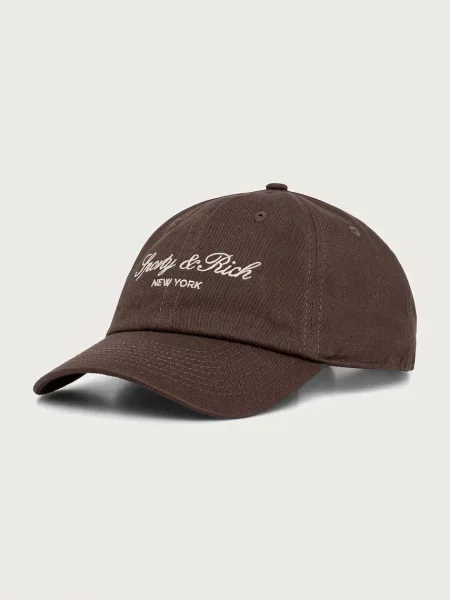 Sporty & Rich Vendome Script καπέλο με γείσο γυναικείο καφέ