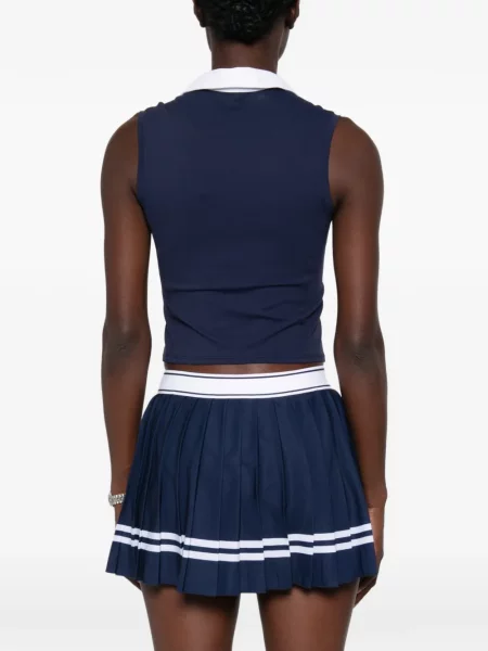 Αμανικας τοπ Sporty & Rich με αυτόγραφο μπλε