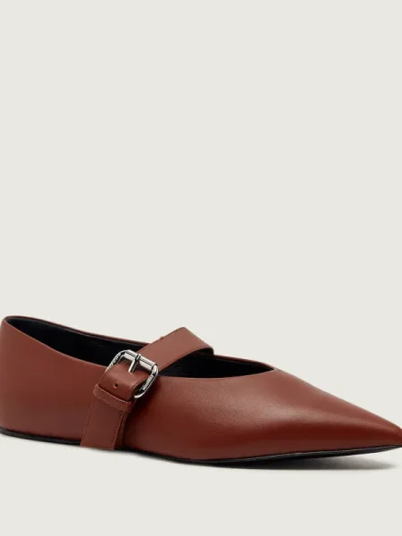 Weekend Max Mara balerini de piele Wkagel maro