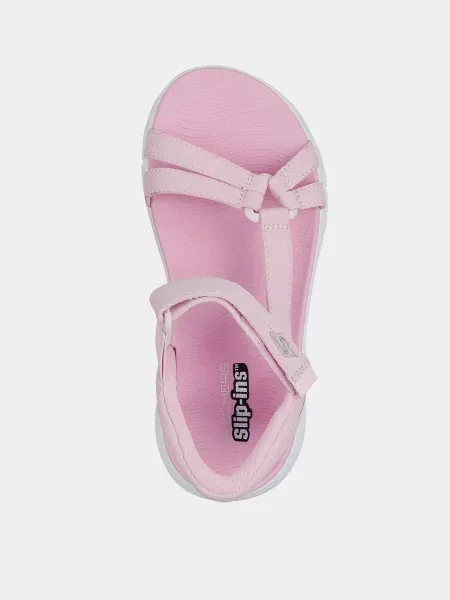 Дитячі Сандалії Skechers GO WALK FLEX SANDAL текстиль рожевий
