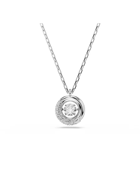 Naszyjnik Swarovski szary