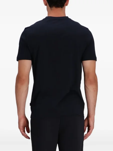 Tricou Boss cu imagine cu decolteu rotund negru